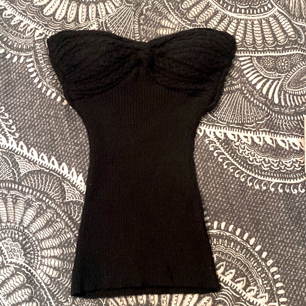 Catherine Malandrino 100% alpaca knit sweater tube top